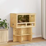 VidaXL Terrarium brun 80 x 50 x 50 cm osb