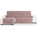ECOMMERC3 Chaise longue bankovertrek voor chaise longue, links, universeel en veelzijdig - bankovertrek voor chaise longue, kleur: roze, eenvoudig aan te brengen, voor rugleuning, zitting en