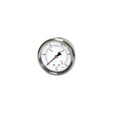 Glycerinmano. RIEGLER Glycerinmano. »Pressure line«, CrNi-stalen behuizing, aansluiting achter centra, G 1/4, kwaliteitsincl. 1,6, mes. 0-25,0 bar/360 psi, Ø63