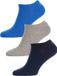 Puma - 3-pack Invisible Sokken - Blauw/Grijs Melange - Unisex - Maat 43-46