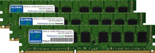GLOBAL MEMORY 24 GB (3 x 8 GB) DDR3 RAM Kit
