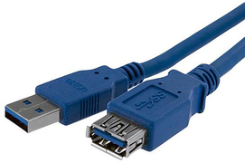 StarTech.com 1m SuperSpeed USB 3.0 Verlengkabel A naar A Blauw M/F