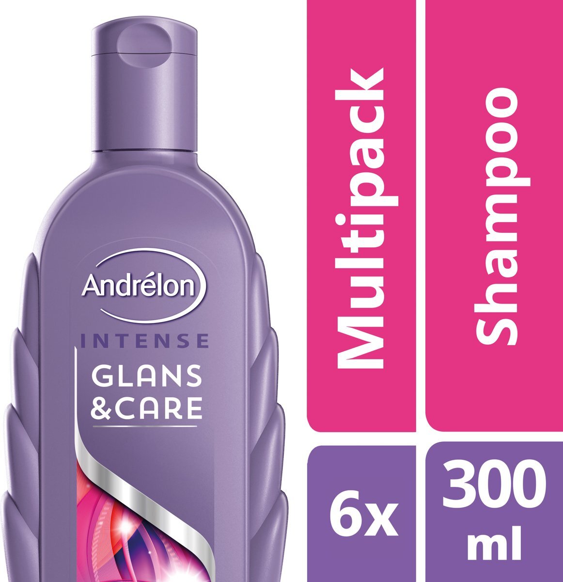 AndrÃ©lon Glans & Care - 6 x 300 ml - Shampoo - Voordeelverpakking
