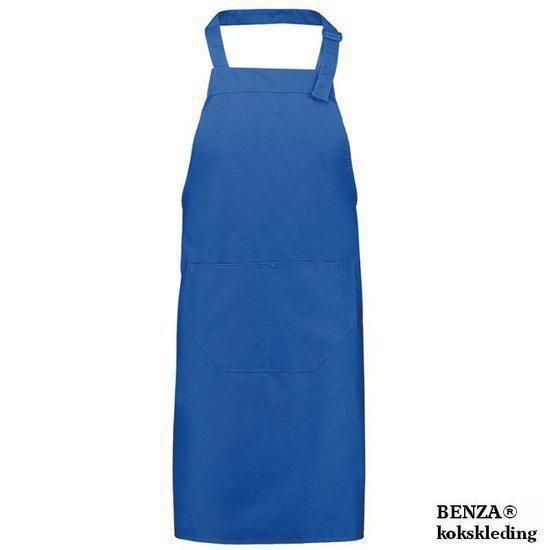 Benza Schort Keukenschort Neutraal Blanco - Kobaltblauw - 70 x 85 cm