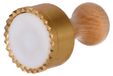 Ravioli-vormpje, rond, diameter ongeveer 65 mm, messing, met uitwerpmechanisme