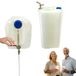 Anwicar Jerrycan voor Water - 30 L - Watercontainer met Kraantje en Dop - Waterdispenser Camping - Wit
