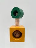 Alessi Twergi zout- notenkraker geel / groen