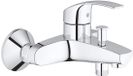 Unyqoos® Ensemble de douche avec barre de douche réglable (900 mm), contrôle de température en continu, limiteur de débit d'eau réglable et finition résistante aux rayures