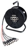 Pronomic Stage Multicore 6/2 XLR 15 m, 8-kanaals multicore op kabelhaspel