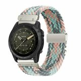 By Qubix Qubix - Braided Nylon Watch Band for Garmin Fenix 8 (43mm) - 20mm Quickfit, Multicolor Pastel