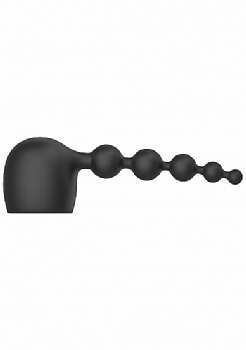 Doc Johnson KINK - Silicone Wand Attachment - Anal Beads - Black