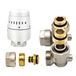 Boss & Wessing BWS Aansluitset Radiator Talia H-Blok Voor Muuruitgang M30-1/2M-16/2