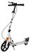 Trottinette pliable pour adultes et jeunes - Trottinette - Hauteur réglable - 2 roues en polyuréthane - Capacité de charge : 100 kg - Avec béquille - Avec garde-boue - Blanc