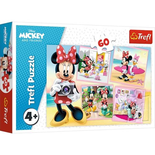 Trefl Puzzel, Disney Minnie, 60 stukjes, Minnie de Charmante, voor kinderen vanaf 4 jaar