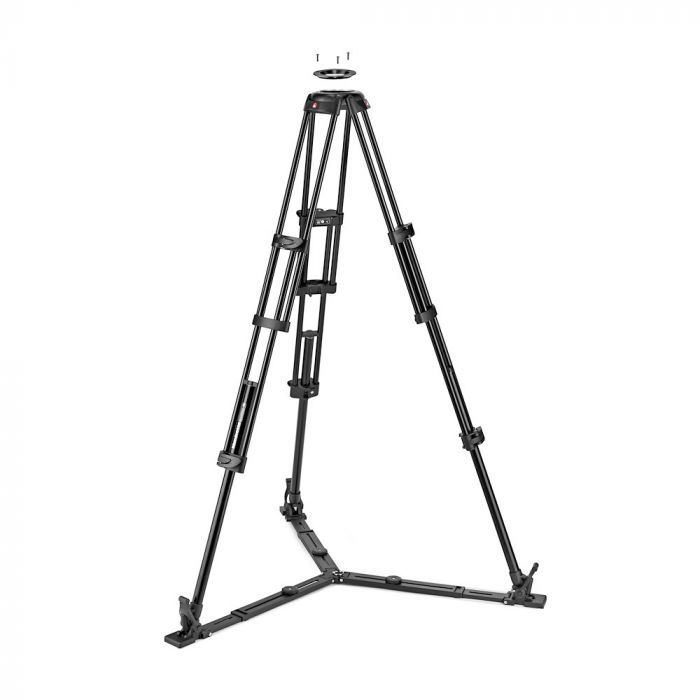 Manfrotto Alu Twin GS - Statief - Zwart - Aluminium - 25 kg - 158 cm