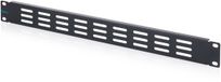 Digitus 19 inch blinde afdekking met ventilatiesleuven – 1 HE – Zwart