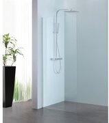 Royal Plaza Parri walk-in 100x200cm zilver profiel en helder glas met clean coating 23782