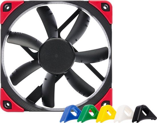 Noctua NF-S12A PWM chromax.black.swap Fan - Black