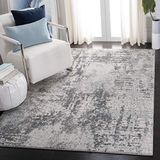 SAFAVIEH Boho Chic Tulum Collectie Laagpolig Tapijt, Ivoor/Houtskool, 91 x 152 cm
