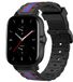 Strap-it Special Edition Band - zwart/blauw - Geschikt voor Amazfit GTS 2