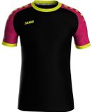 Jako Iconic Shirt Korte Mouw Heren - Zwart / Pink / Fluogeel | Maat: S