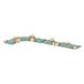 THUN - Set van 1 rechte en 1 bocht - Klassieke wieg - Keramiek - 13 x 5,6 x 2 cm H en 15 x 5,6 x 2 cm hoogte