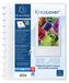 Exacompta - Ref. 86471E - 1 afneembare ringmap met 40 afneembare generfde hoezen - 80 pagina's - voor A4 - afmetingen 24,5x31cm - aanpasbare hardcover Kreacover -wit