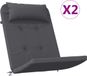 vidaXL - Stoelkussens - 2 stuks - Adirondack - Oxford stof - Antracietkleurig