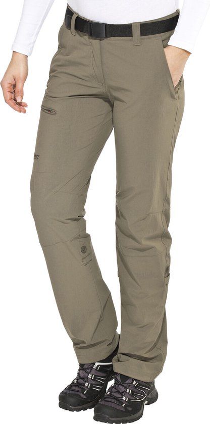 Maier Sports Lulaka lange broek Dames Full Zip, Short bruin Maat 38-kort
