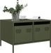 Maison Exclusive - meuble TV, vert olive, 68x50x43,5 cm, fabriqué en acier laminé à froid