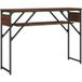 Maison Exclusive - Console table with shelf oak brown 105x30x75 cm