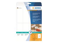 HERMA 8326 Verzendlabels A4 (50 x 142 mm, 25 vellen, papier, mat) wit