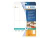 HERMA 8326 Verzendlabels A4 (50 x 142 mm, 25 vellen, papier, mat) wit