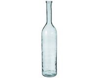 Mica Decorations Rioja Fles Vaas - H100 x Ø21 cm - Gerecycled Glas - Transparant