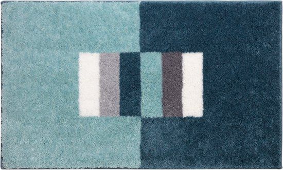 Casilin Elba Badmat - 65x115cm - Ocean/Blauw - Acryl - Rechthoek - Antislip