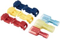 Set: K24 Set: 30 T-aftakverbinders + 30 platte stekkers (elk 10x blauw - 10x rood - 10x geel)