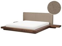 Beliani ZEN - Tweepersoonsbed - Taupe/Bruin - 180 x 200 cm - MDF
