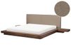 Beliani ZEN - Tweepersoonsbed - Taupe/Bruin - 180 x 200 cm - MDF