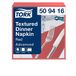 Tork Textured Dinnerservet Rood, 1/4-vouw 2-laags, 38 x 39 cm, 18 x 50 servetten, 509416