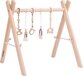 Ladanas babygym hout incl. 5 speeltjes – houten Speelboog Baby – Stevige constructie & inklapbaar