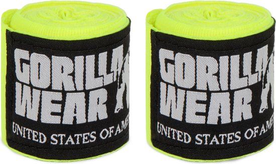 Gorilla Wear Boxing Hand Wraps - Geel - 3m