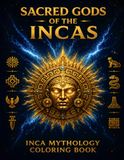SACRED GODS OF THE INCAS: 50 Inca Mythology Coloring Designs for Adults and Teens