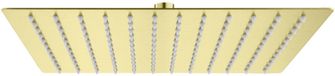 ALONI vierkante rainshower – 30x30 cm – geborsteld goud