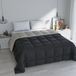 Italian Bed Linen ELEGANT Winter Dekbed, Donkergrijs/Lichtgrijs, 260x260cm