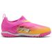 PUMA Future 9 Match Laceless Mid + TT Showtime - Poison Pink/Orange/BLeu/Blanc Enfant - Stabilisé (TF), pointure 38