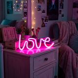 PHENOM LIGHTING TECHNOLOGY GLOBIZ Neon LED Lamp Love - Roze Neonlicht Nachtlamp