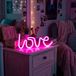 PHENOM LIGHTING TECHNOLOGY GLOBIZ Neon LED Lamp Love - Roze Neonlicht Nachtlamp