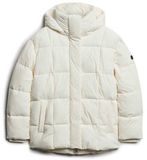 Superdry Montpellier gevoerde jas Dames Star White