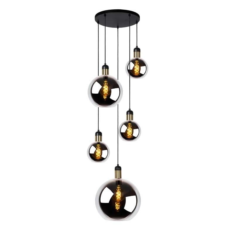 Lucide Julius Hanglamp - Fumé - Grijs - Glas - 5411212343451