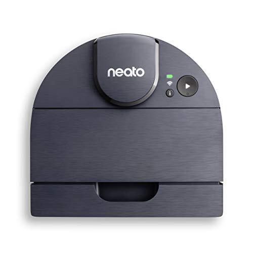 Neato D8 Intelligente robotstofzuiger, robot met lasernavigatie, lange batterijduur van 100 minuten, Alexa-connectiviteit en app-bediening, indigo blauw